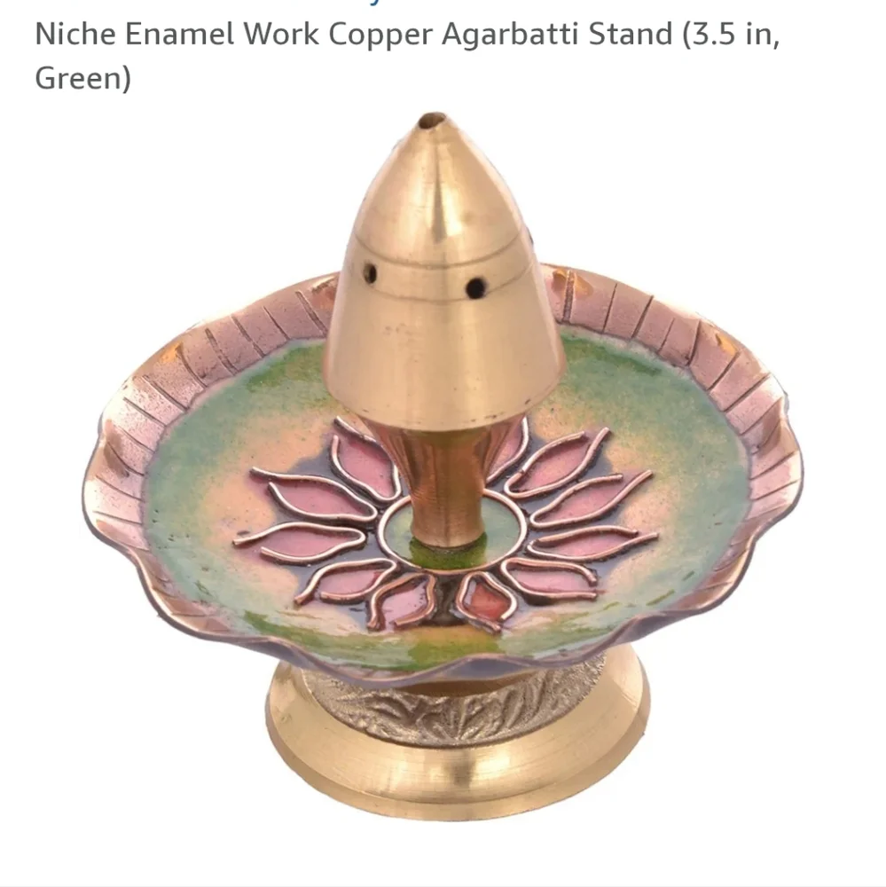 Gorgeous Indian Copper Brass Abargatti Incense Stand
